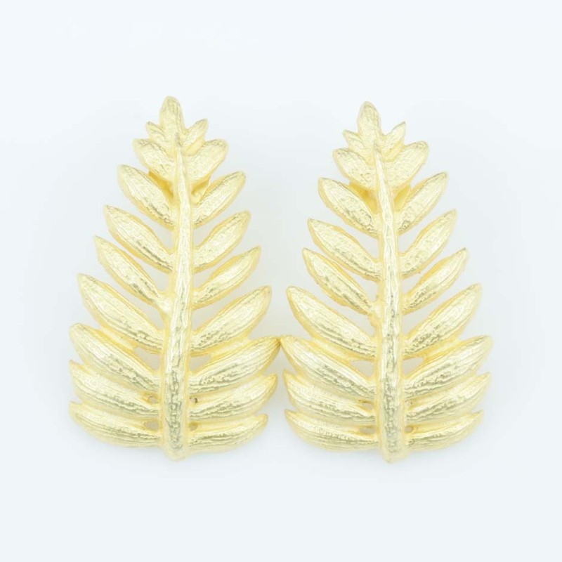 Earring 15x26mm. Plain Gold Color Earring 15x26mm. Plain Gold Color