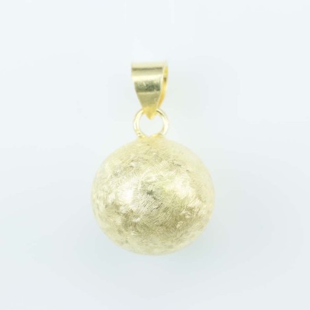 Pendant Ball 16mm. Gold Plain