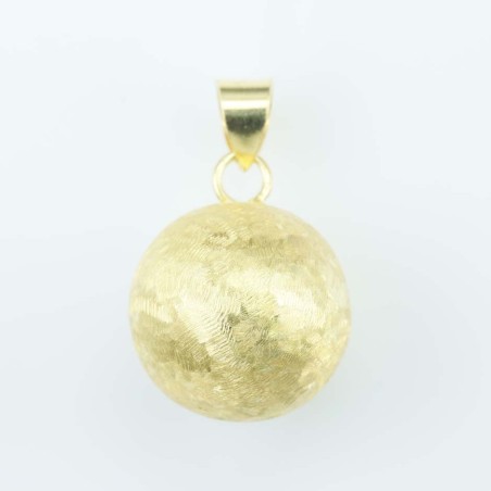 Pendant Ball 18mm. Gold Plain