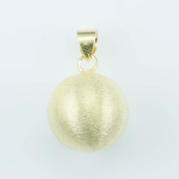 Pendant Ball 18mm. Gold Plain