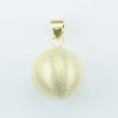 Pendant Ball 18mm. Gold Plain