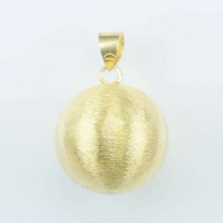 Pendant Ball 22mm. Gold Plain