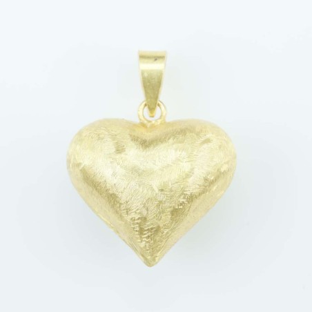 Pendant Hear 26mm. Gold Plain