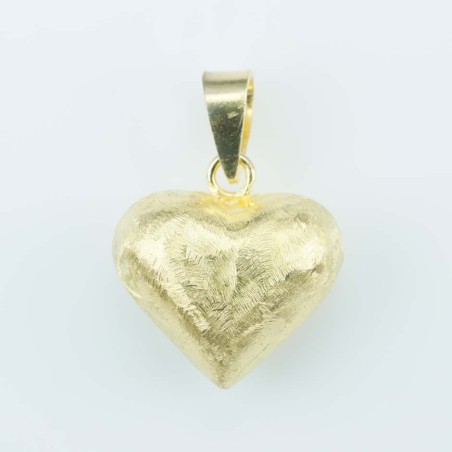 Pendant Hear 20mm. Gold Plain