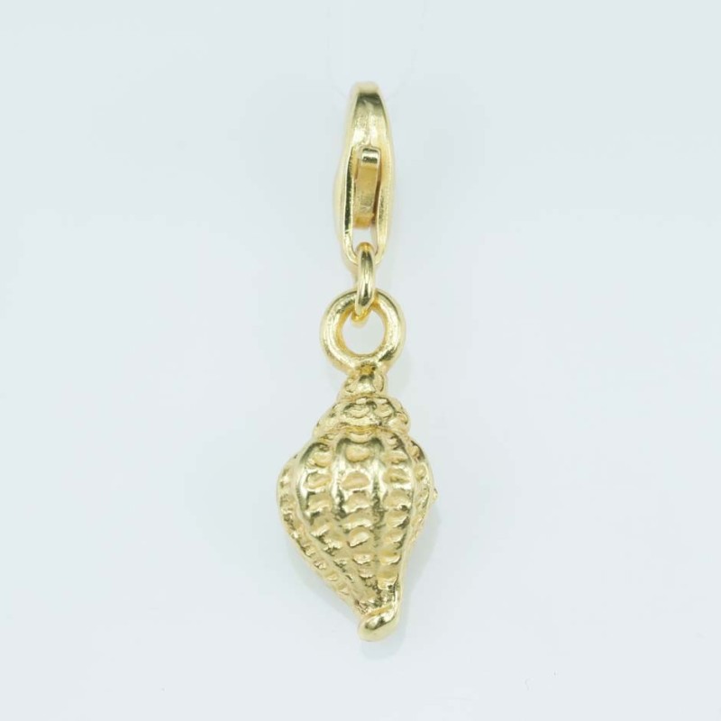 Pendant 7mm. Gold Plain