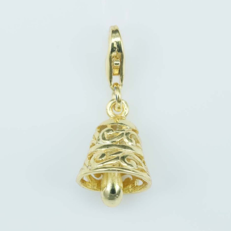 Pendant 11mm. Gold Plain