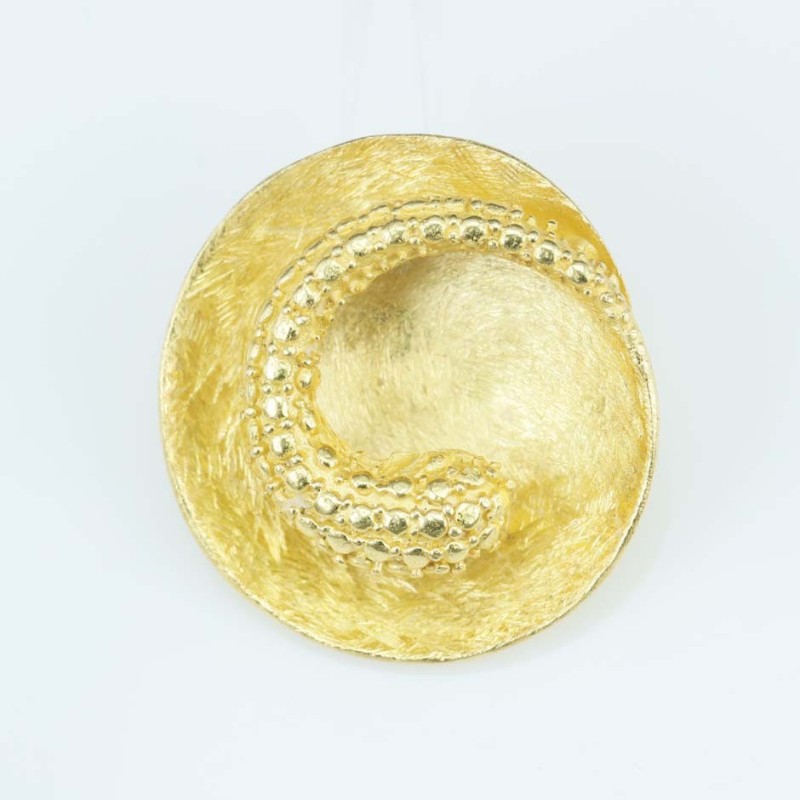 Pendant Round 27mm. Gold Plain