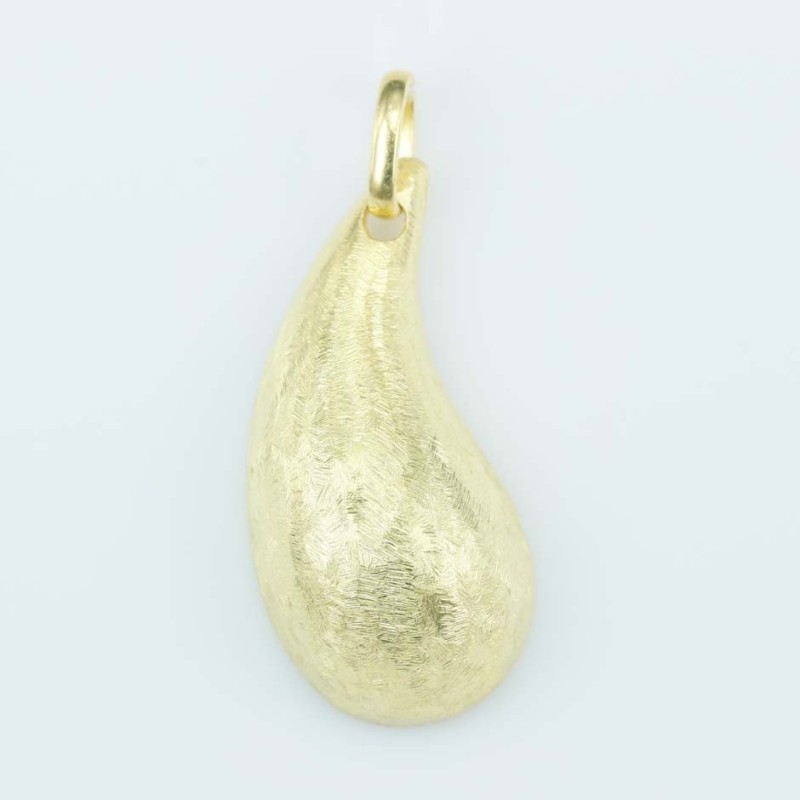 Pendant 14mm. Gold Plain