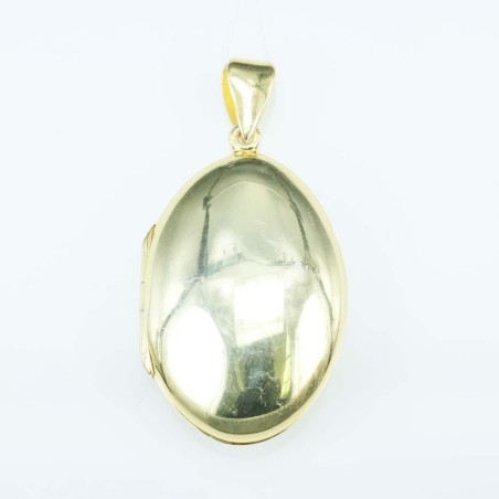 Pendant 24x39mm. Gold Plain