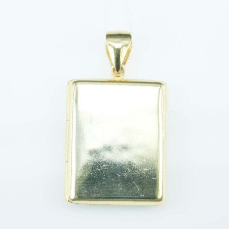 Pendant 23x28mm. Gold Plain