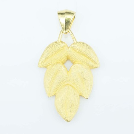 Pendant 23x35mm. Gold Plain