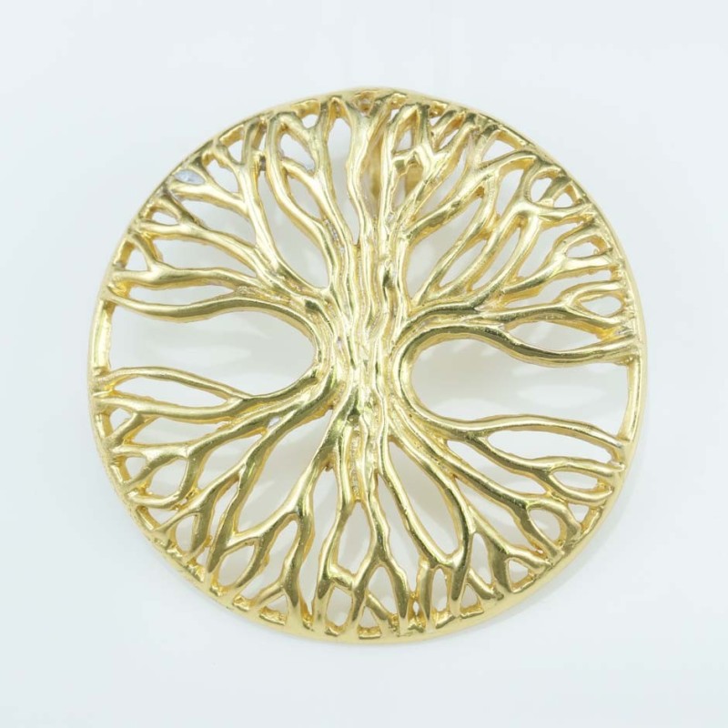 Pendant 35mm. Gold Plain