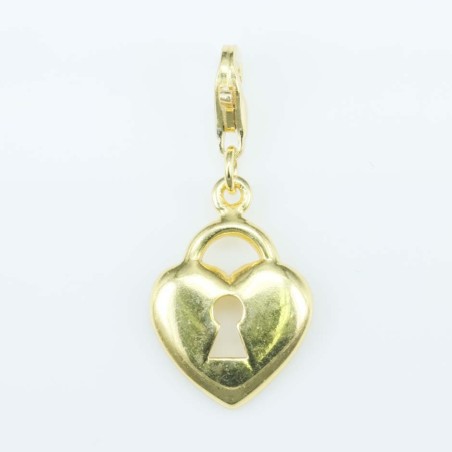 Pendant 13mm. Gold Plain