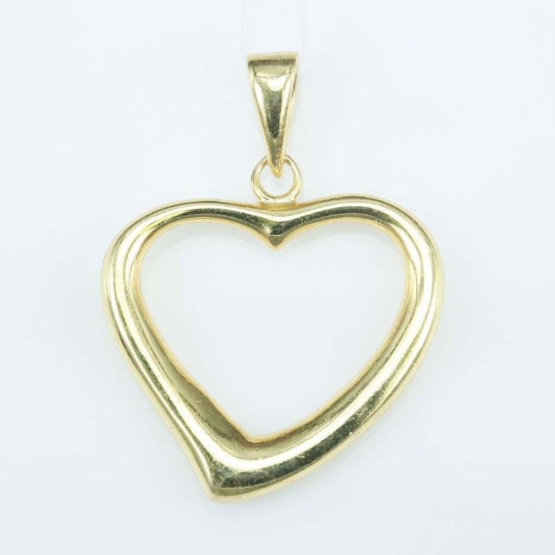 Pendant 24mm. Gold Plain