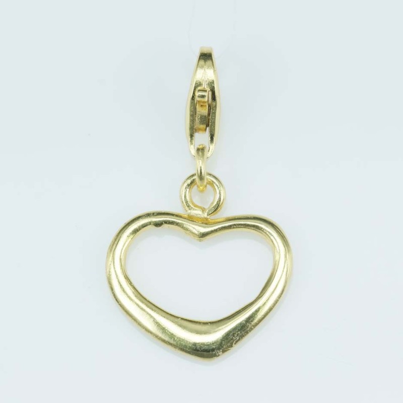 Pendant 15mm. Gold Plain