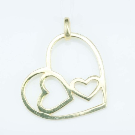 Pendant 31mm. Gold Plain