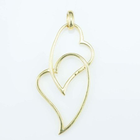Pendant 23mm. Gold Plain
