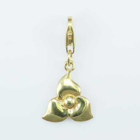 Pendant 12mm. Gold Plain