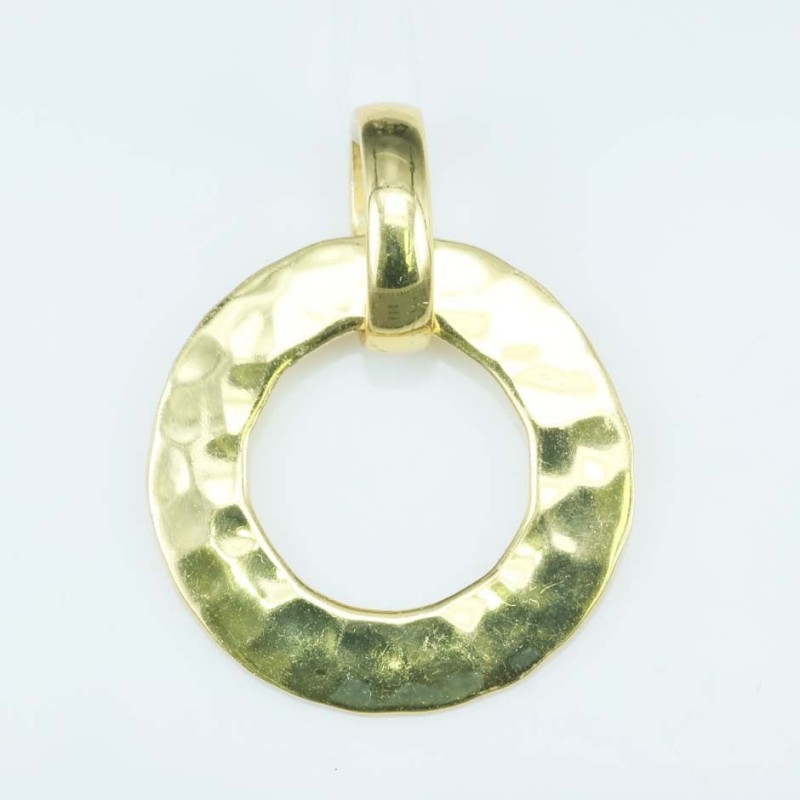 Pendant 25mm. Gold Plain