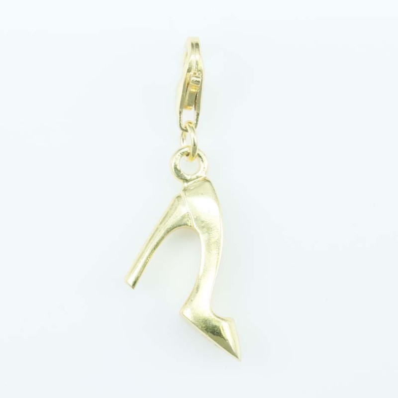 Pendant 12mm. Gold Plain