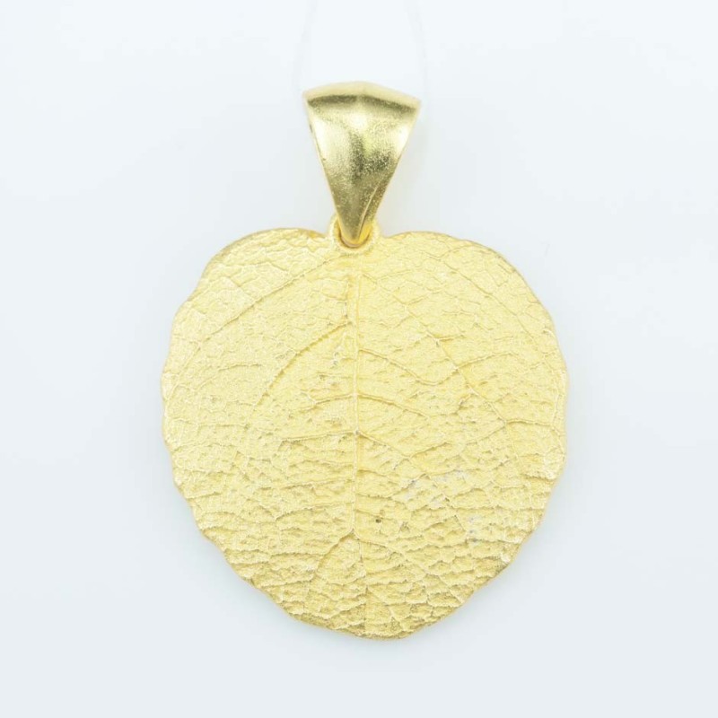 Pendant 23mm. Gold Plain