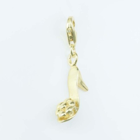 Pendant 8mm. Gold Plain