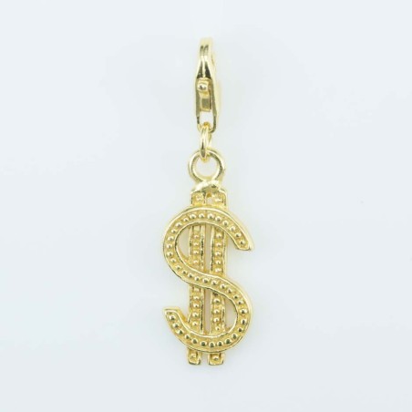 Pendant 9mm. Gold Plain