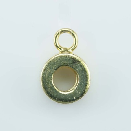 Pendant 10mm. Gold Plain