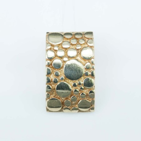 Pendant 16x26mm. Gold Plain