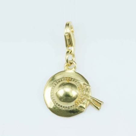 Pendant 13mm. Gold Plain