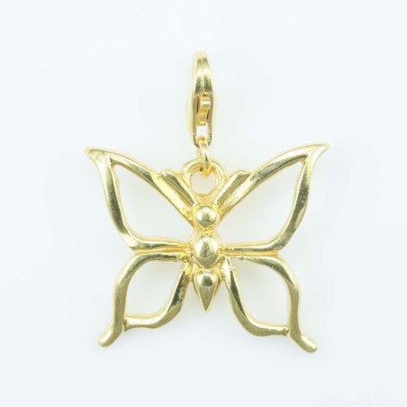 Pendant 18mm. Gold Plain