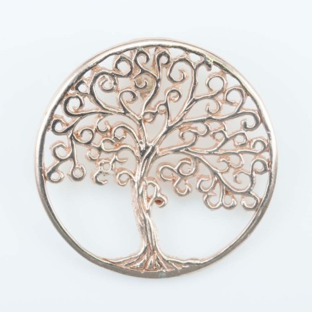 Pendant Tree 34mm. Plain Pink color