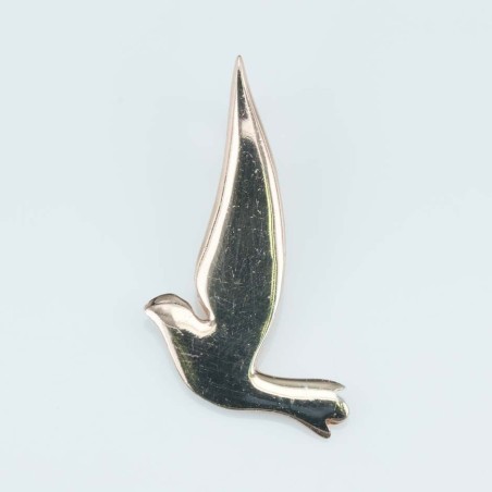 Pendant Bird 14x30mm. Plain Pink color