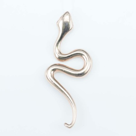 Pendant Snake 20x47mm. Plain Pink color