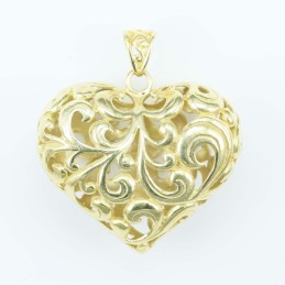 Pendant 40mm. Gold Plain