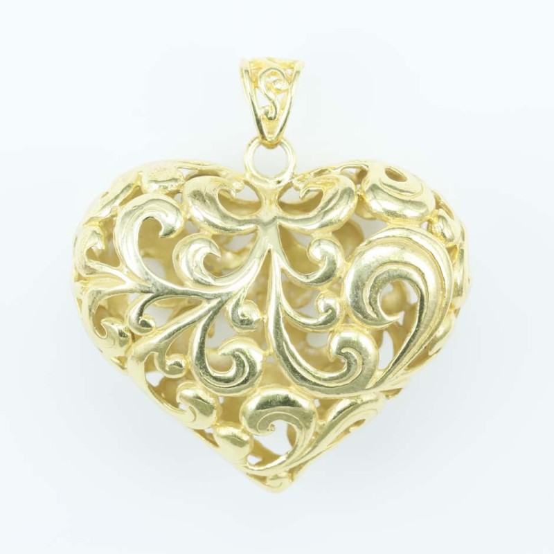 Pendant 40mm. Gold Plain
