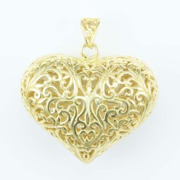Pendant 37x43mm. Gold Plain