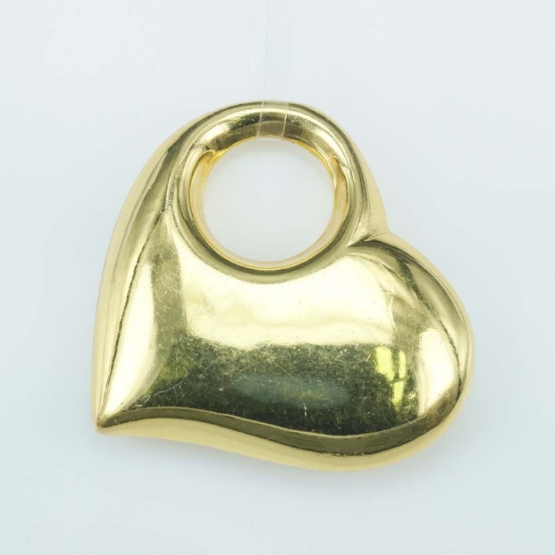 Pendant 25mm. Gold Plain