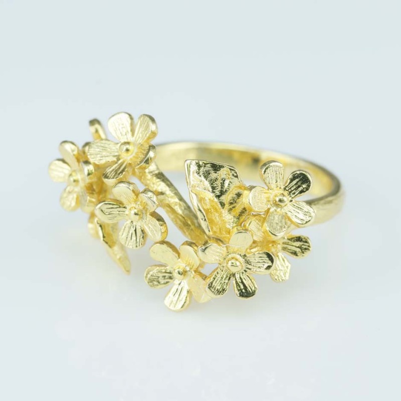 Ring 16mm. Gold Plain size 8