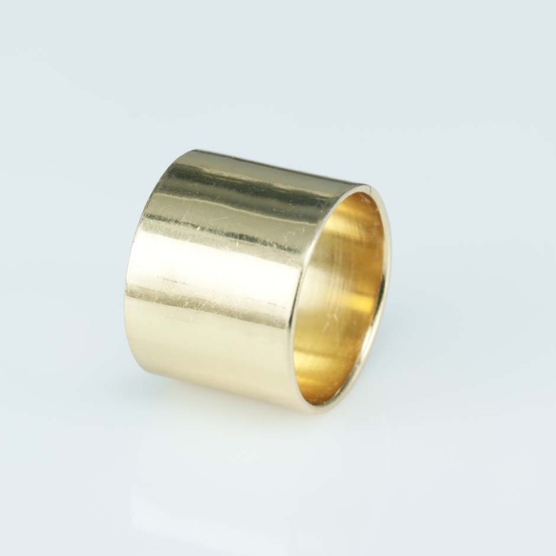 Ring 14mm. Gold Plain size 5