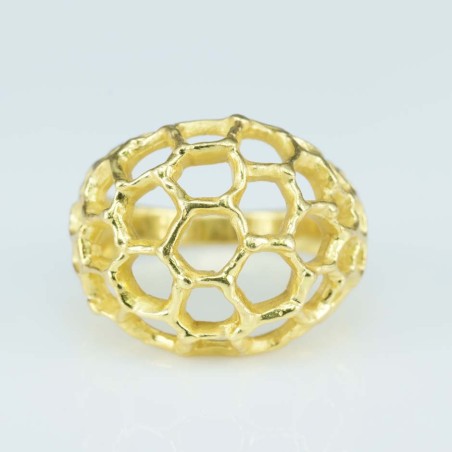 Ring 20mm. Gold Plain size 6