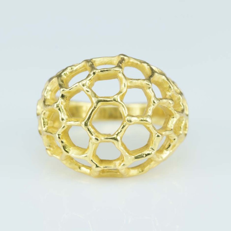 Ring 20mm. Gold Plain size 9