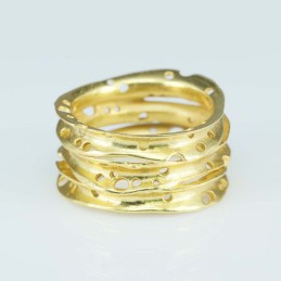 Ring 12mm. Gold Plain size 6