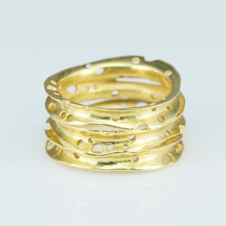 Ring 12mm. Gold Plain size 6
