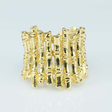 Ring 19mm. Gold Plain size 6