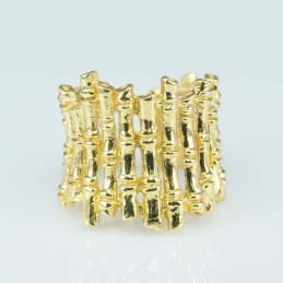 Ring 19mm. Gold Plain size 7