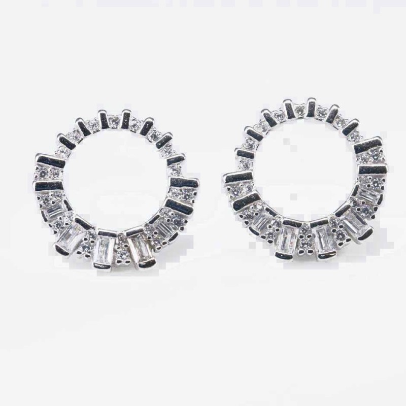 Earring Round 15mm. Circonia Earring Round 15mm. Circonia