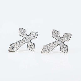 Earring Cross 11x14mm....