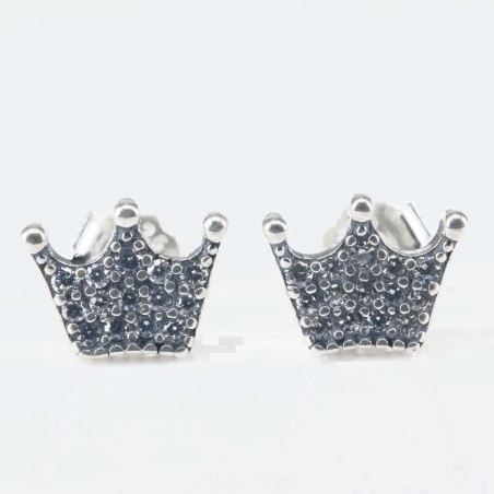 Earring Crown 7x10mm. Circonia