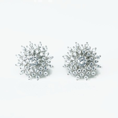 Earring Star 13mm. Circonia